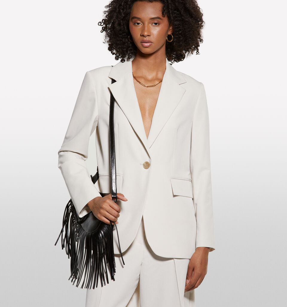 Blazer beige coupe régulière - blazers pour femme - Beige | Sisley image number 3